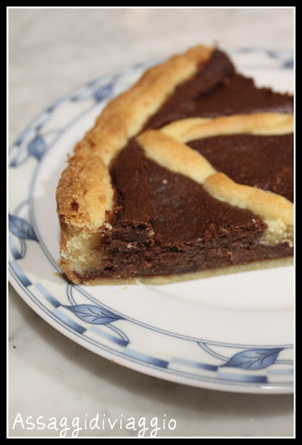 Crostata di castagne e cioccolato